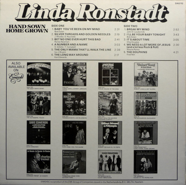 Linda Ronstadt – Hand Sown Home Grown