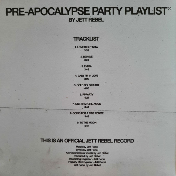Jett Rebel – Pre-Apocalypse Party Playlist