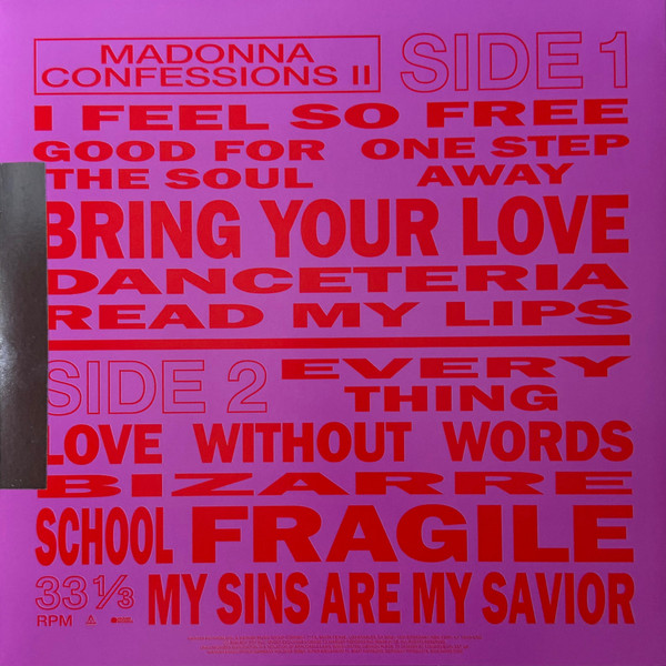 Madonna – Confessions II (Translucent Red vinyl)