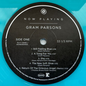 Gram Parsons – Now Playing (Light Blue transparent vinyl) - Afbeelding 2