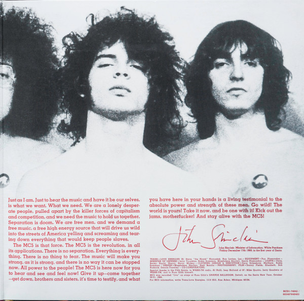 MC5 – Kick Out The Jams (Limited Edition, Clear with Red Splatter vinyl)