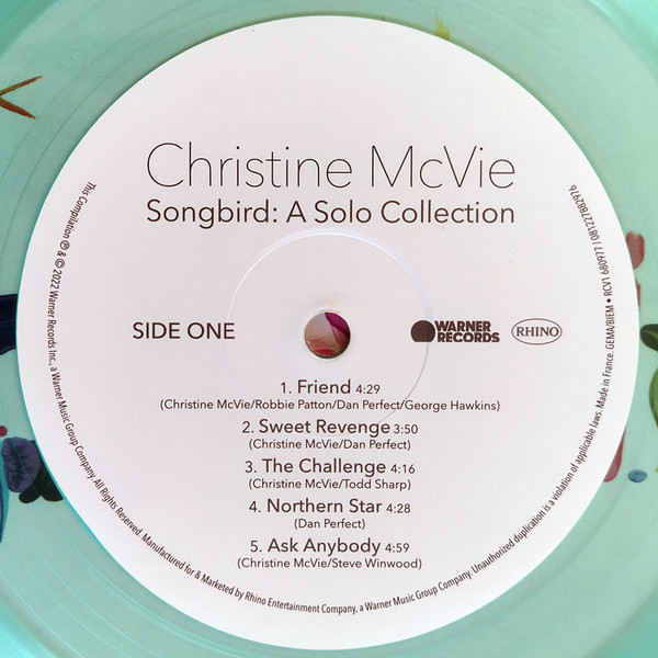 Christine McVie – Songbird: A Solo Collection (Limited Edition, Green Translucent Sea-Foam vinyl)