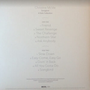 Christine McVie – Songbird: A Solo Collection (Limited Edition, Green Translucent Sea-Foam vinyl) - Afbeelding 3