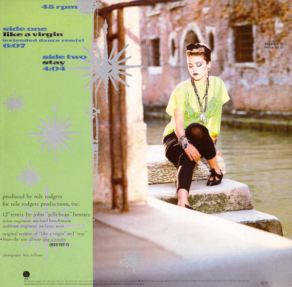 12" | Madonna - Like a Virgin (extended dance mix)/ Stay