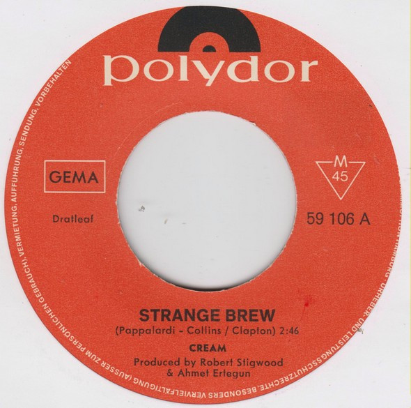 7" | Cream - Strange Brew / Tales of Brave Ulysses