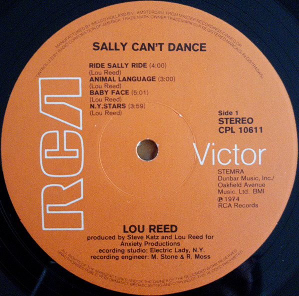 Lou Reed - Sally Can't Dance
