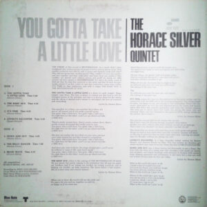 The Horace SIlver Quintet - You Gotta Take a Little Love - Afbeelding 3