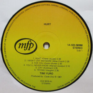 Timi Yuro - Hurt - Afbeelding 2