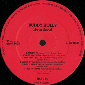 Buddy Holly - Heartbeat - Afbeelding 2