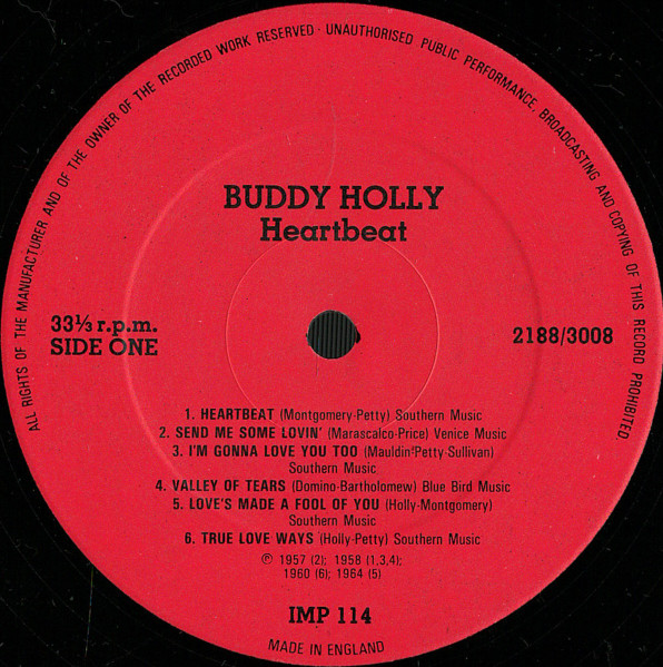 Buddy Holly - Heartbeat