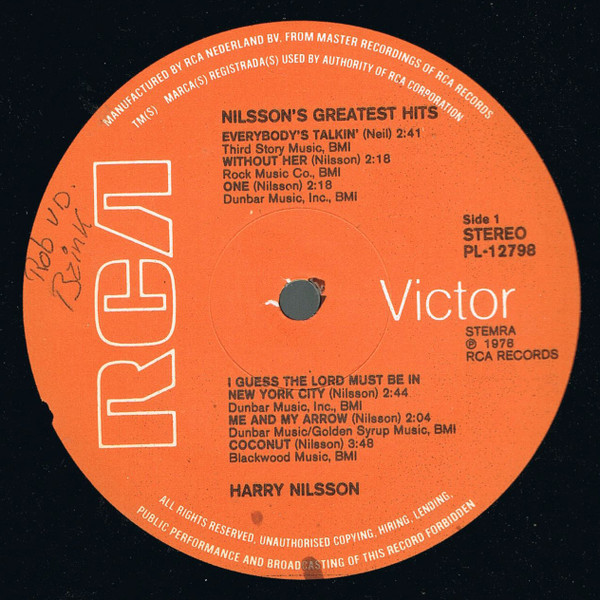Harry Nilsson - Nilssons' Greatest Hits