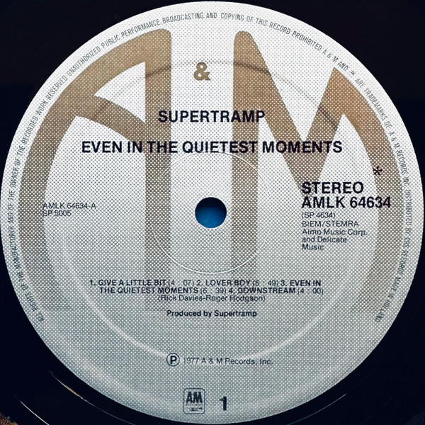 Supertramp - Even in the Quietest Moments
