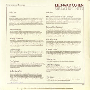 Leonard Cohen - Greatest Hits - Afbeelding 3