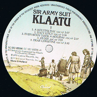Klaatu - Sir Army Suit