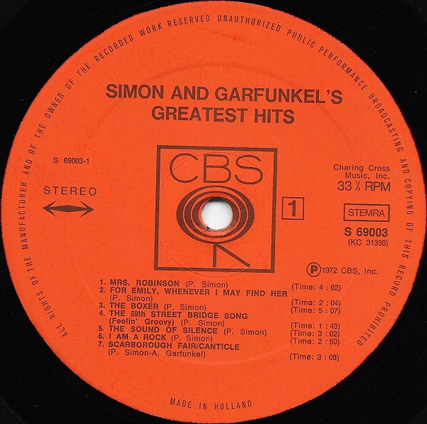 Simon and Garfunkel - Simon and Garfunkel's Greatest Hits