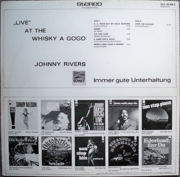 Johnny Rivers - Live at the Whiskey a Go Go