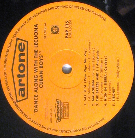 The Lecuona Cuban Boys - Dance Along With The Lecuona Cuban Boys