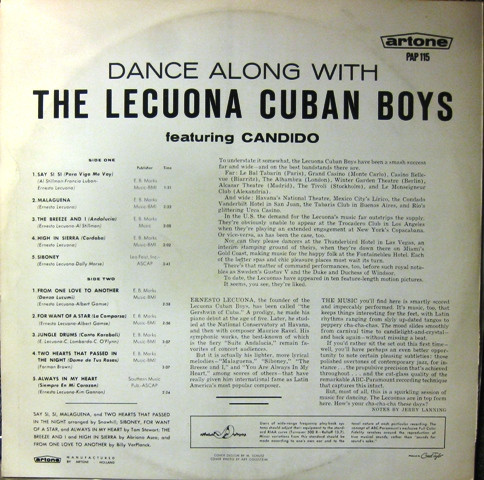 The Lecuona Cuban Boys - Dance Along With The Lecuona Cuban Boys