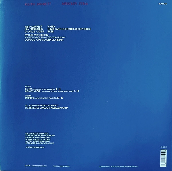 Keith Jarrett – Arbour Zena