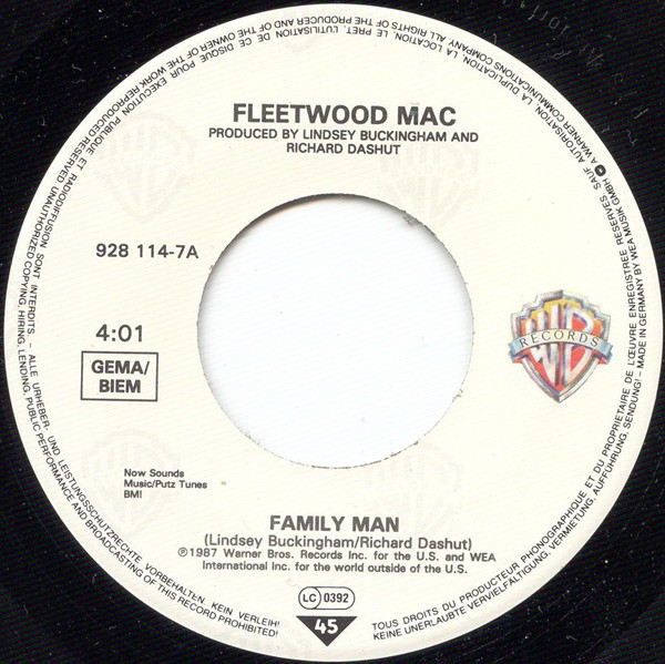 7" | Fleetwood Mac - Family Man / Down Endless Street