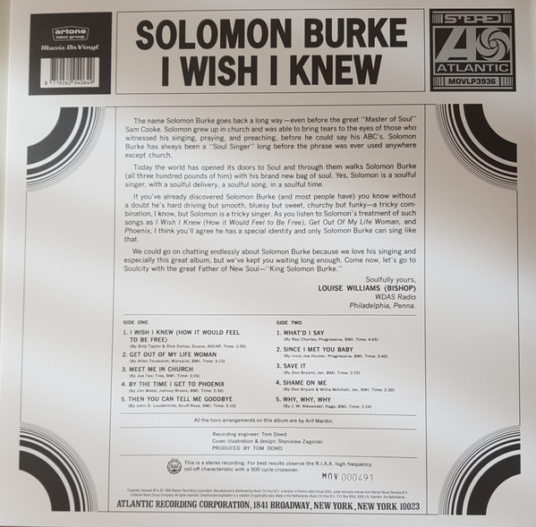 Solomon Burke - I Wish I Knew