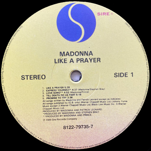 Madonna - Like a Prayer