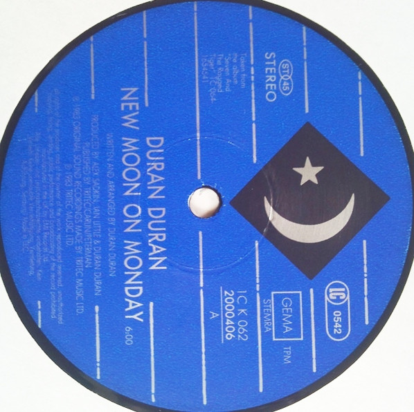 12" | Duran Duran - New Moon On Monday / Tiger Tiger /New Moon On Monday