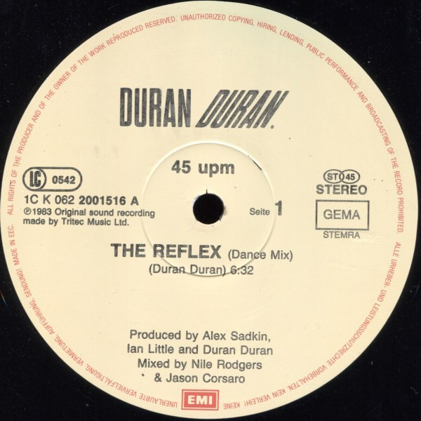 12" | Duran Duran - The Reflex (Dance Mix) / The Reflex / Make Me Smile