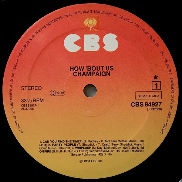 Champaign - How ' Bout Us
