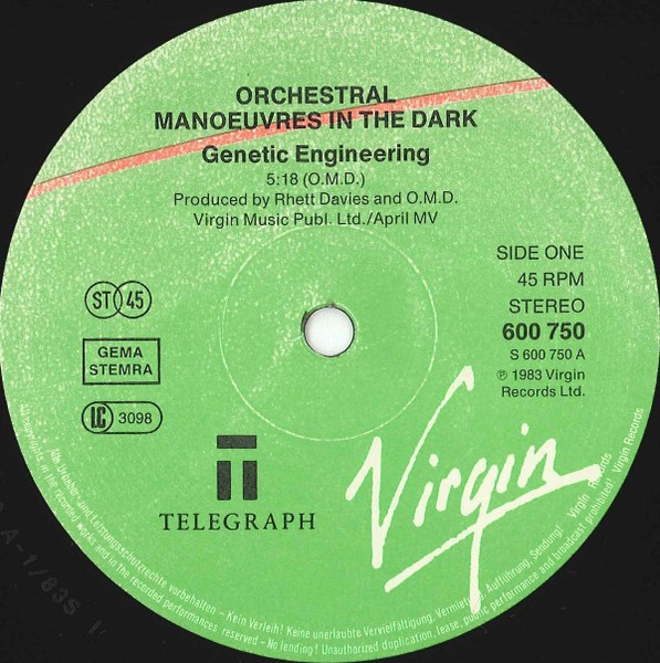 12" | Orchestral Manoeuvres in the Dark - Genetic Engineering / 4 Neu