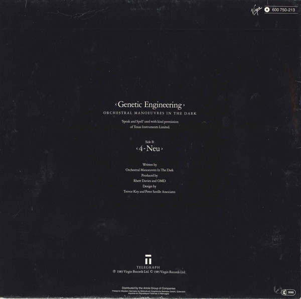 12" | Orchestral Manoeuvres in the Dark - Genetic Engineering / 4 Neu