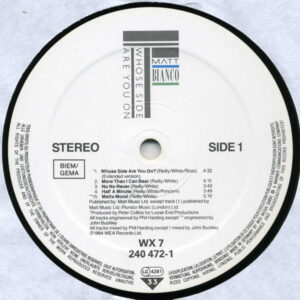 Matt Bianco – Whose Side Are You On - Afbeelding 2