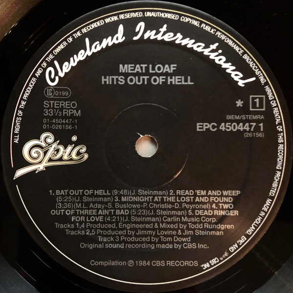 Meat Loaf – Hits Out Of Hell