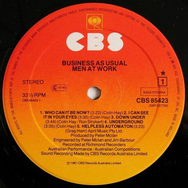Men At Work – Business As Usual