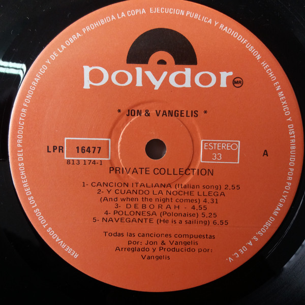 Jon & Vangelis – Private Collection