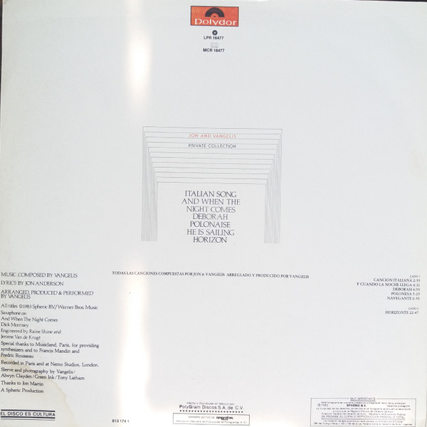 Jon & Vangelis – Private Collection