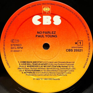 Paul Young – No Parlez - Afbeelding 2