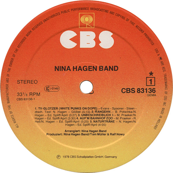 Nina Hagen Band – Nina Hagen Band