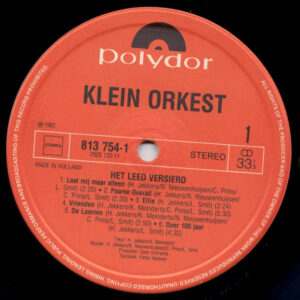 Klein Orkest – Het Leed Versierd - Afbeelding 2