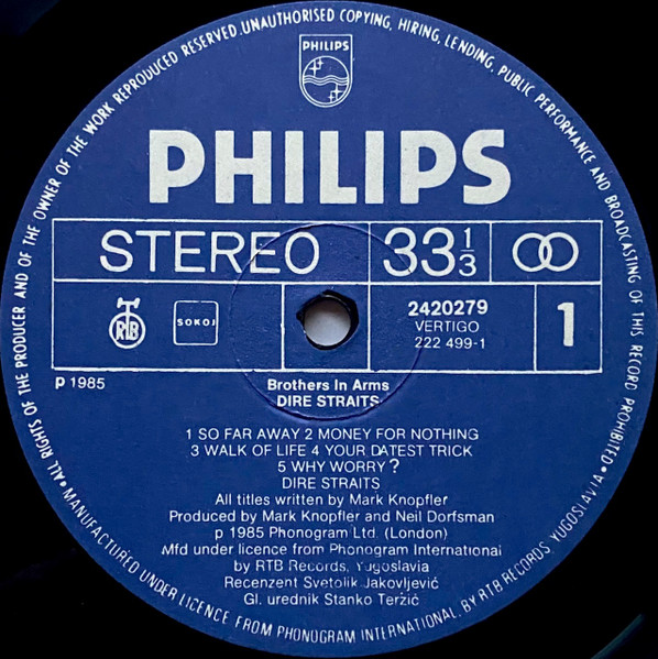 Dire Straits – Brothers In Arms