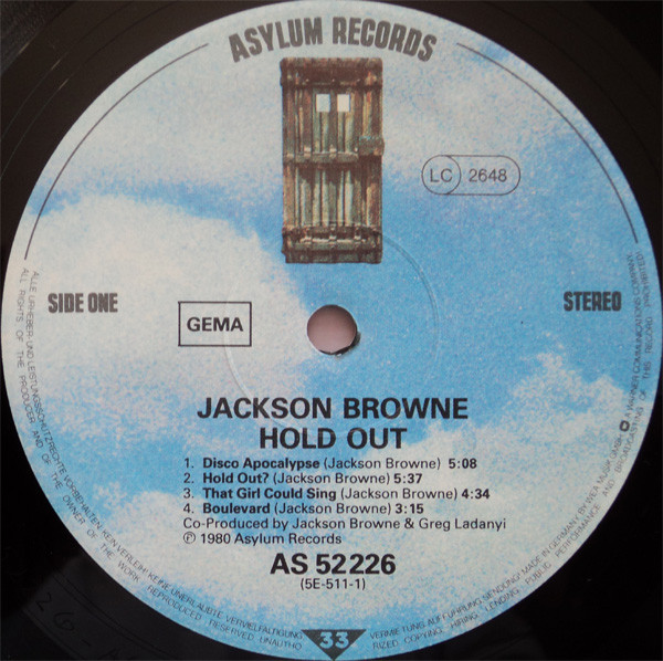 Jackson Browne – Hold Out