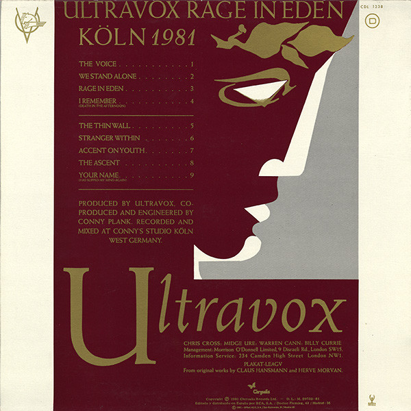 Ultravox – Rage In Eden