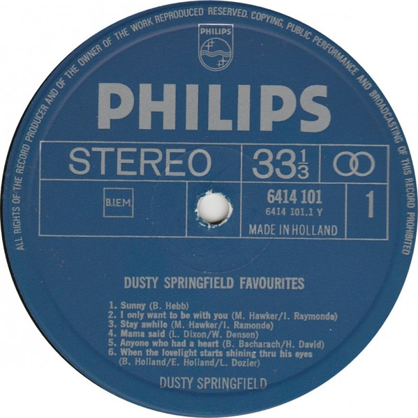 Dusty Springfield – Favourites