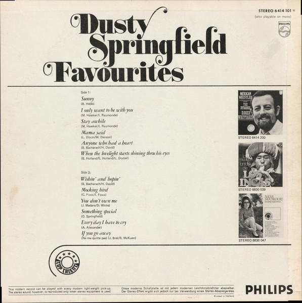 Dusty Springfield – Favourites