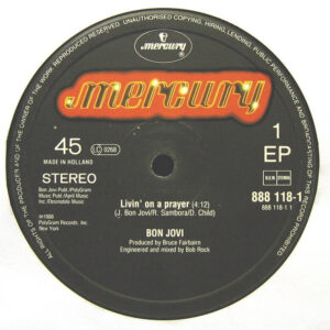 12" | Bon Jovi – Livin' On A Prayer - Afbeelding 2