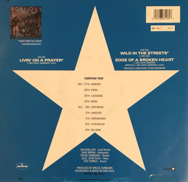 12" | Bon Jovi – Livin' On A Prayer