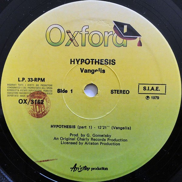 Vangelis - Hypothesis