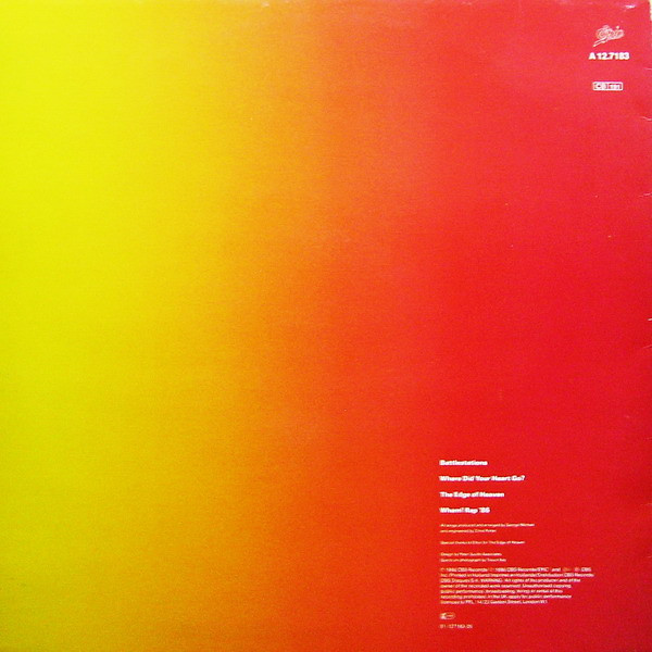 12" | Wham! -  Battlestations / Where Did Your heart Go? / The Edge of Heaven / Wham! Rap '86