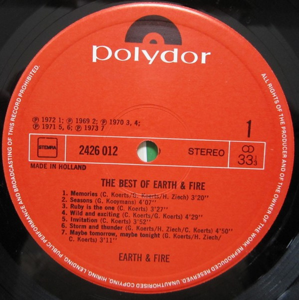 Earth & Fire - The Best of Earth & Fire
