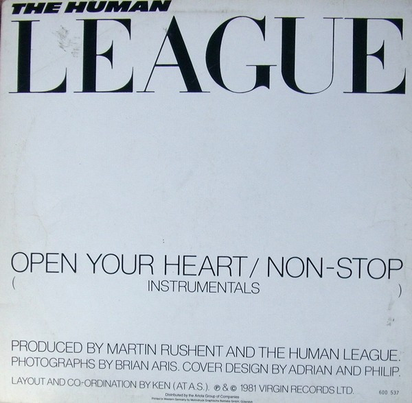 12" | Human League - Open Your Heart / Non Stop